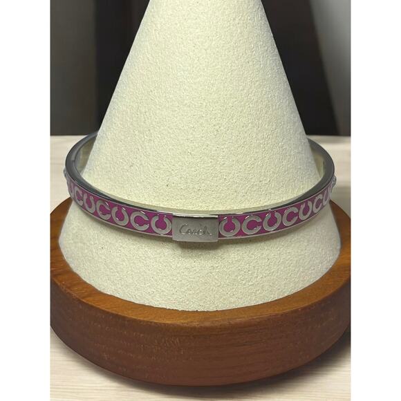 Coach Signature Metal Enamel & Crystal Bangle - Picture 5 of 8